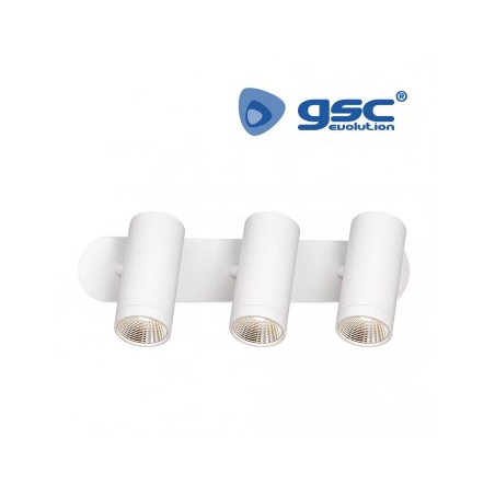 FOCO TECHO TRIPLE LINEAL GU 10 MAZ 60W BL