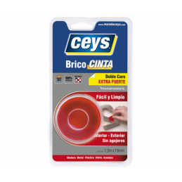 CINTA ADH 19MMX 1.5MT D/CARA TRA BRICOCINTA ROJA CEYS