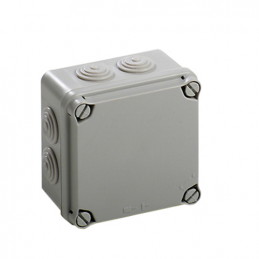 CAJA CON TAPA OPACA CUADRADA  108*108*64 CON CONOS IDE