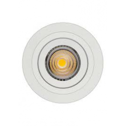 SPOT REDONDO BASCULANTE ALUM 80MM BLANCO MATE