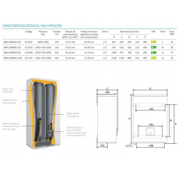 ONIX CERAMICS  50 L TERMO ELECTRICO  VERT/HORIZ