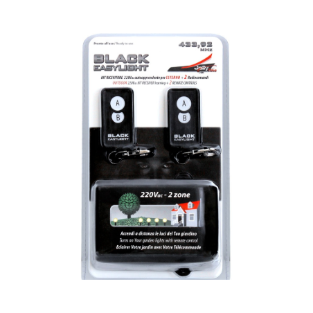 RECEPTOR  y  2 MANDOS 433MHZ 230V 1000W IP 55  MGR030