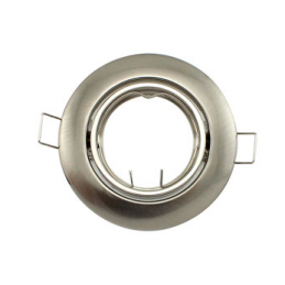 EMBELLECEDOR PARA GU10 REDONDO SATINADO NICKEL