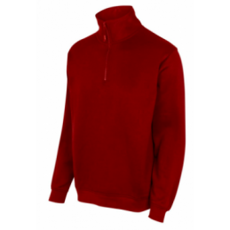 SUDADERA CON MEDIA CREMA