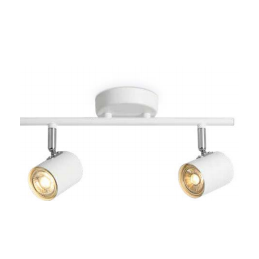 FOCO TECHO DOBLE LINEAL GU10 BLANCO