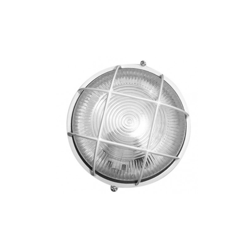 APLIQUE REDONDO PLASTICO, E27 60W 230V BLANCO