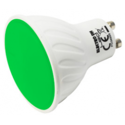 LAMPARA LED  GU10 3W VERDE
