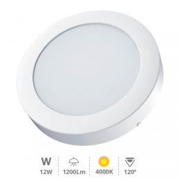 DOWNLIGHT SUPERFICIE LED REDONDO BOGUR 12W 40000K