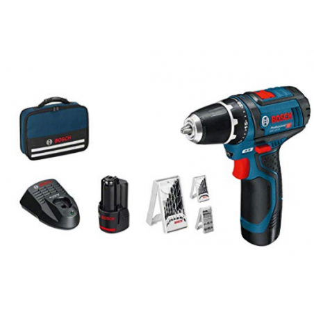 ATORNILLADOR GSR 12V-15 (2X2,0AH,GAL 12V-20) y BOLSA