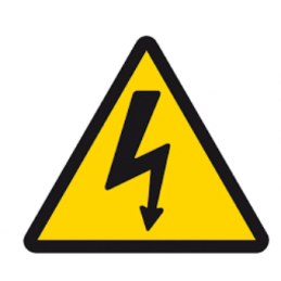 SEÑAL PALAST RIESGO ELECTRICO L:105MM