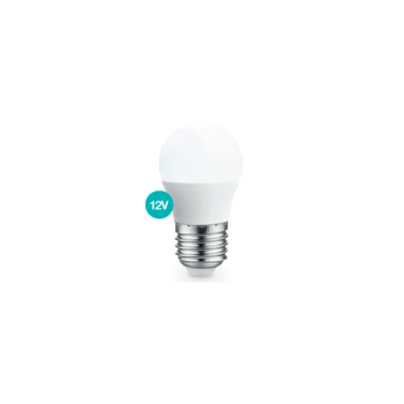 LAMPARA ESFERICA LED 4W E27 6000K 12V