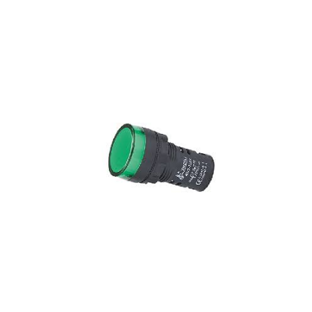 INDICADOR LUMINOSO LED VERDE PLASTICO 22MM 31-AC220V