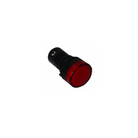 INDICADOR LUMINOSO LED ROJO PLASTICO 22MM 230VAC/DC