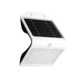 APLIQUE SOLAR LED LUKULU CON SENSOR DE MOVIMIENTO Y CREPUSUCLAR 4W 3000K BLANCO