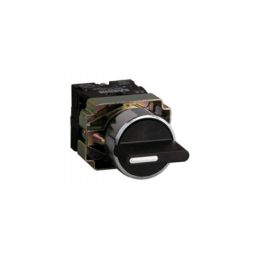 SELECTOR METALICO 22MM MAN.CORTA 3 POS.CON RET.CENTRO DESDE