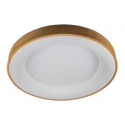 PLAFON LED REDONDO EXT.MADERA 80W CON MANDO CDC