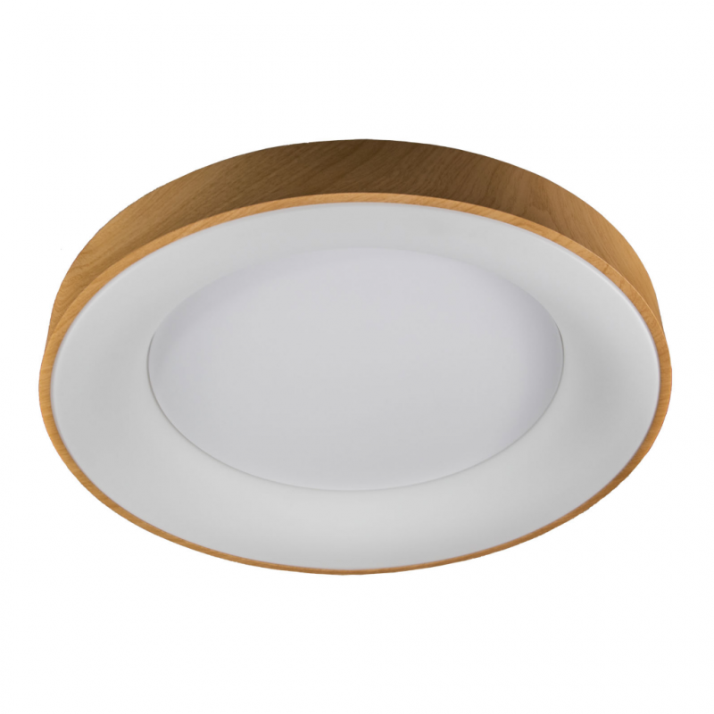 PLAFON LED REDONDO EXT.MADERA 80W CON MANDO CDC