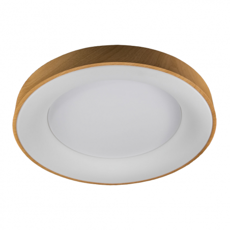 PLAFON LED REDONDO EXT.MADERA 80W CON MANDO CDC