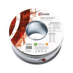CABLE COAXIL ANTENA BLANCO 100M