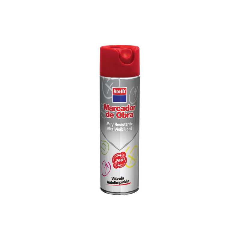 MARCADOR PINT PERMAN 500ML RO AL. VIS. STEC SPRAY KRAFFT