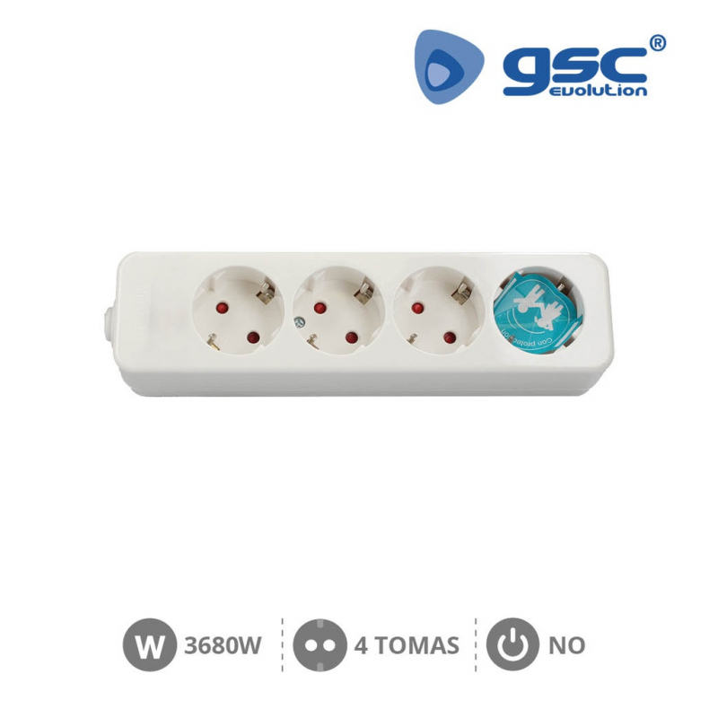 BASE MULTIPLE SERIE MEGA 4T SIN CABLE