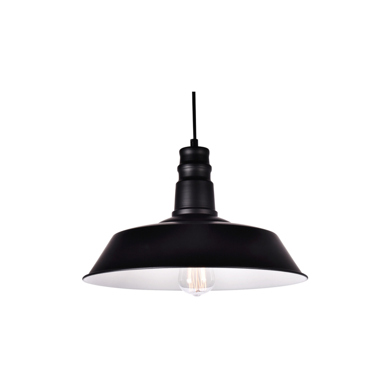 LAMPARA COLGANTE INDUSTRIAL LINE INDUSTRIAL 1M METAL NEGRO