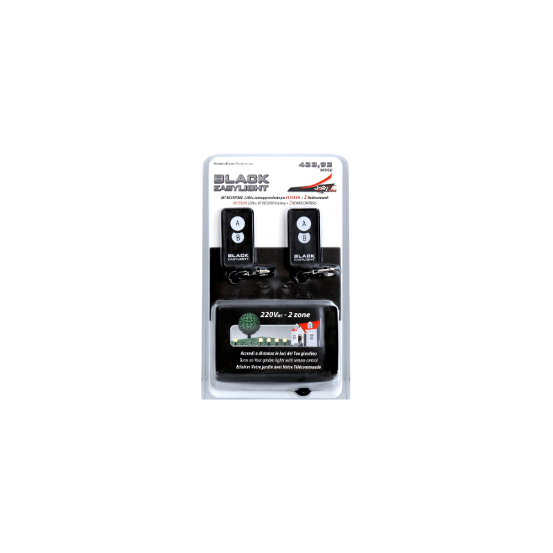 RECEPTOR  y  2 MANDOS 433MHZ 230V 1000W IP 55  MGR030