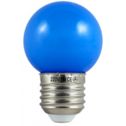 BOMBILLA LED G45 E27 2W AZUL