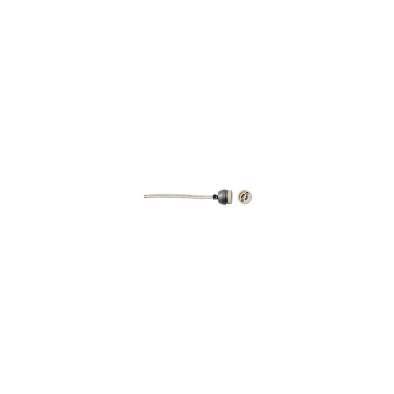 PORTALAMPARAS GU10 SILICONA CABLE 165MM C/CAPUCHON Y PRES