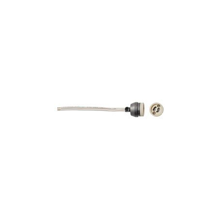 PORTALAMPARAS GU10 SILICONA CABLE 165MM C/CAPUCHON Y PRES