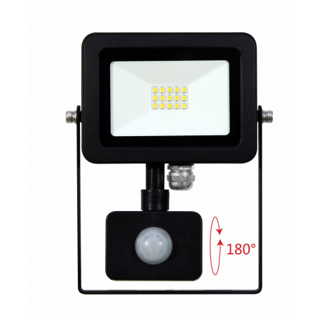 SKY NEGRO LED CON SENSOR 220V 10W 4000K