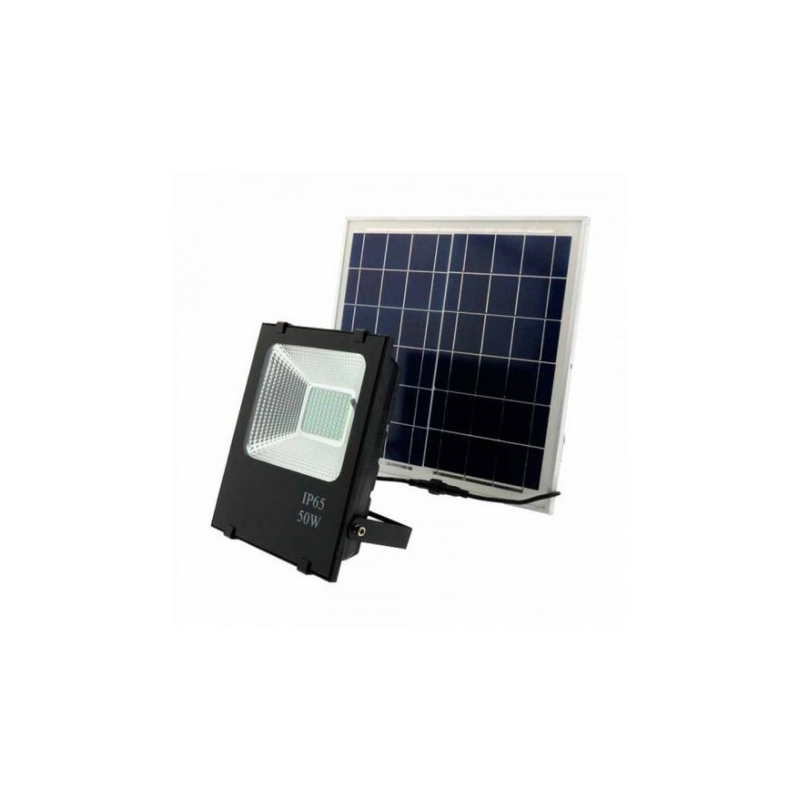 PROYECTOR LED SOLAR 30W 6000L C/PLACA SOLAR EXT.