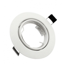 EMBELLECEDOR PARA GU10 REDONDO BLANCO