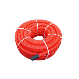 TUBO DOBLE PARED ROLLO y GUIA D.63 NARANJA