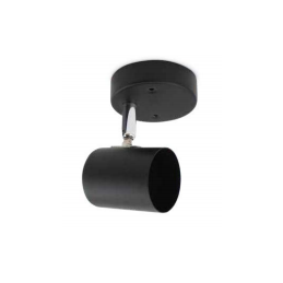 FOCO TECHO SIMPLE GU10 NEGRO