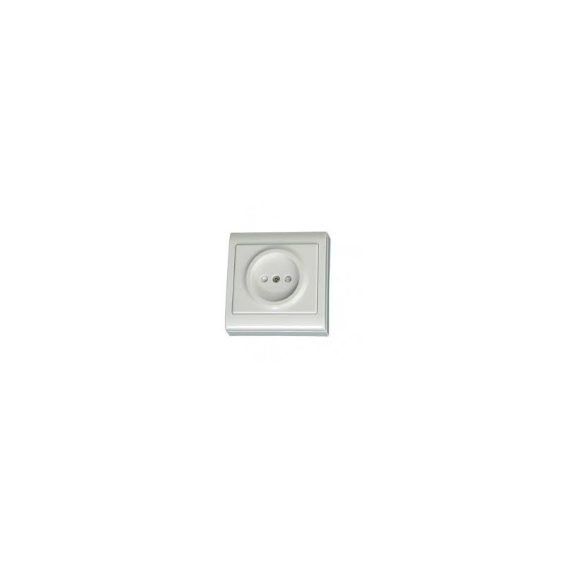 BASE SUP SIN POZO 80*80 BL 16A 250V