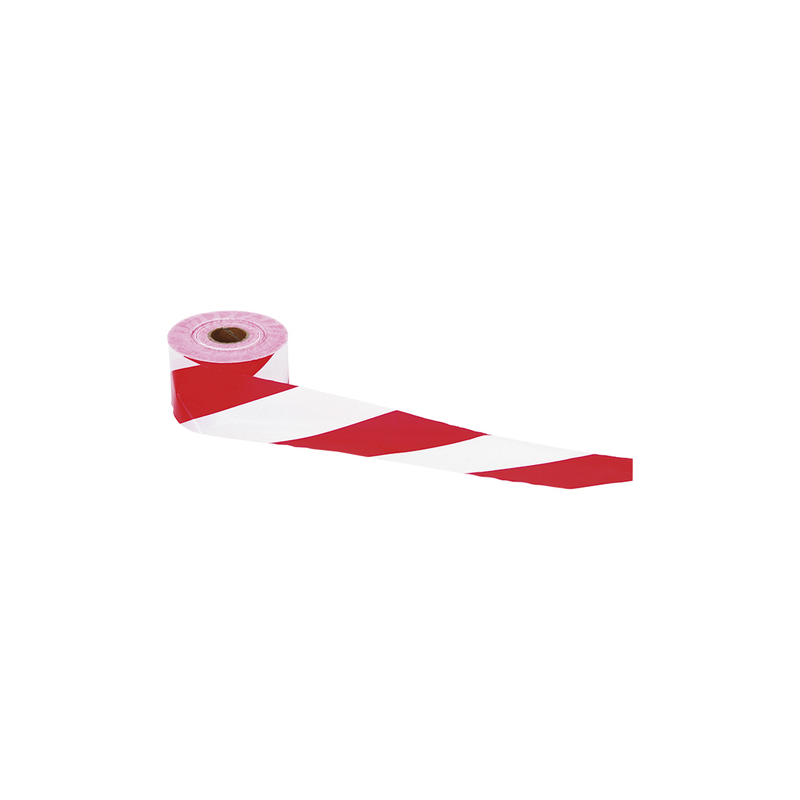 CINTA BALIZA BLANCA/ROJA 70MM*200MTS EDM
